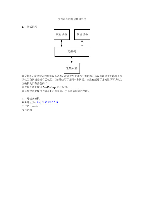 交换机性能测试使用方法