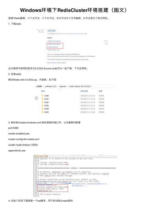 Windows环境下RedisCluster环境搭建（图文）