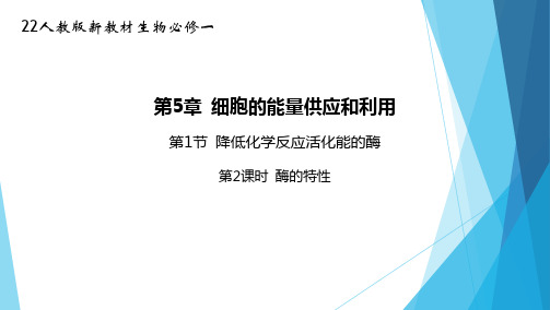 22人教版新教材生物必修一课件--酶的特性