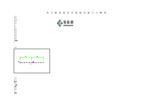 热力管道保温及固定支架轴向推力计算表