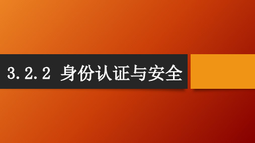 身份认证与安全课件-高中信息技术必修2