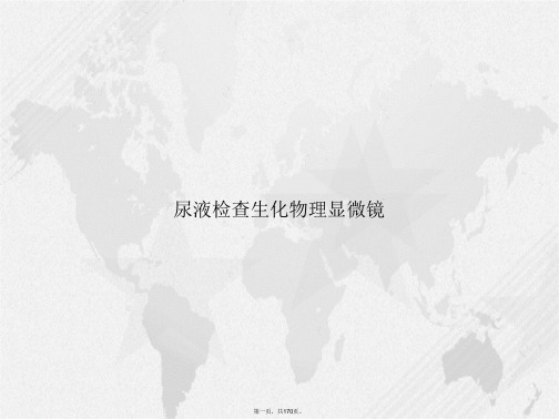 尿液检查生化物理显微镜讲课文档