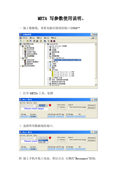 META 写参数使用说明