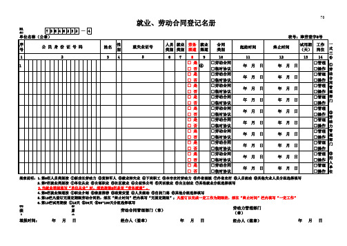 津劳登字6号表