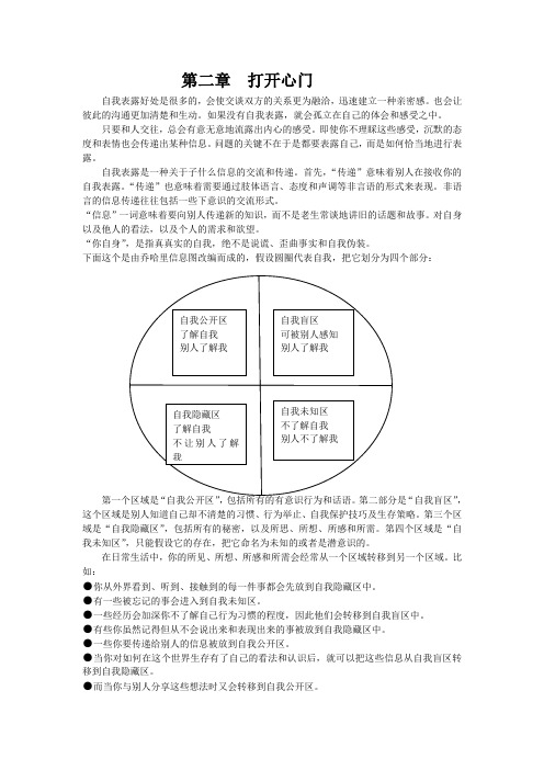 第二章  打开心门