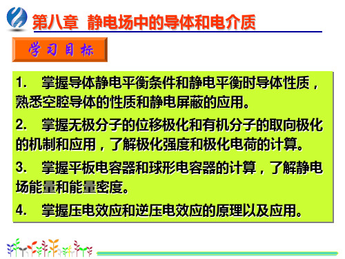 07基础物理学第三版第07章静电场中的导体和电介质概论