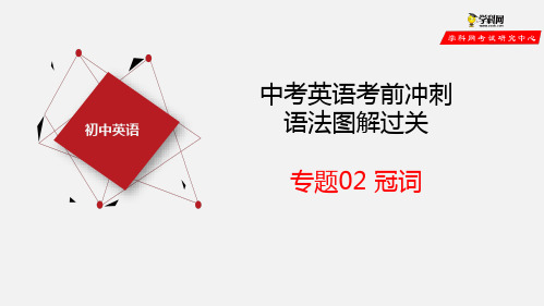 专题02 冠词(课件ppt)-2021中考英语考前冲刺语法图解过关