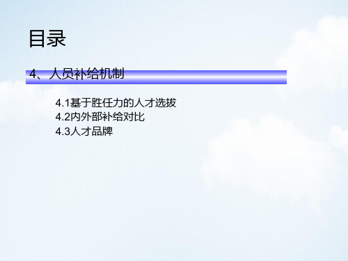 人力资料-人员补给—基于胜任力的人才选拔PPT课件讲义