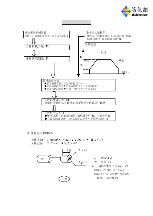 步进电机选型步骤