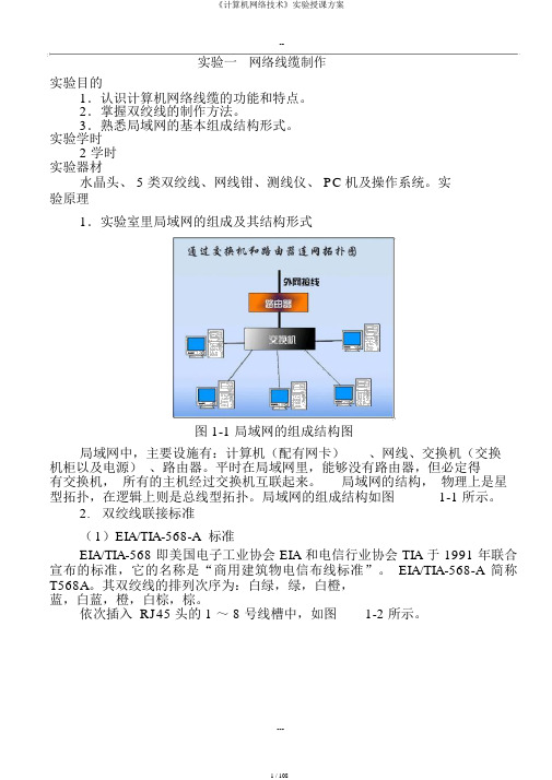 《计算机网络技术》实验教案