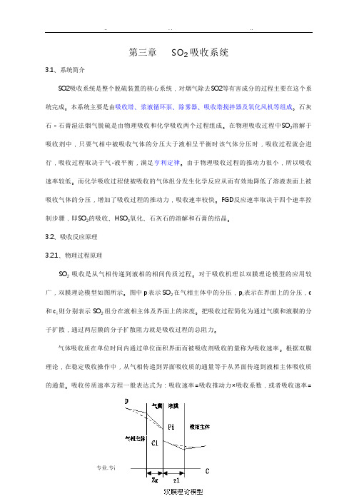 脱硫吸收塔SO2吸收系统方案