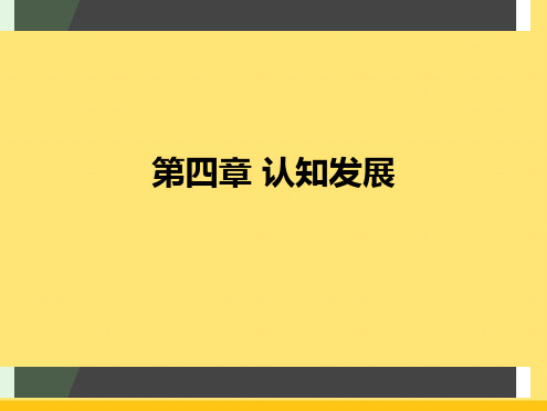 第四章_儿童认知发展——皮亚杰理论