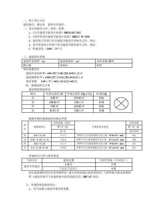 热工设计分区