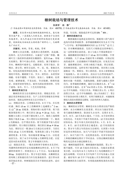 楸树栽培与管理技术