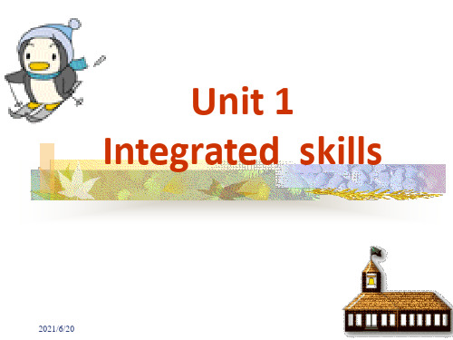 牛津译林版英语 7B Unit1 Integrated  skills(共18张PPT)