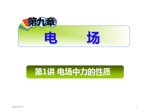 2013届高三总复习课件(第1轮)物理(广西专版)课件：9.1电场中力的性质