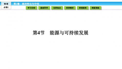 (鲁科版)高中物理必修2课件 第2章 能的转化与守恒 2.4