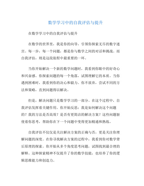 数学学习中的自我评估与提升