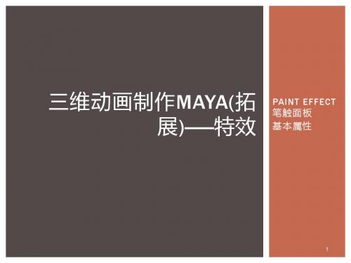 三维MAYA(拓展)—特效—PE绘制面板属性(精)