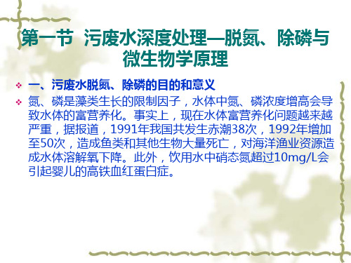 脱氮除磷与微生物学原理