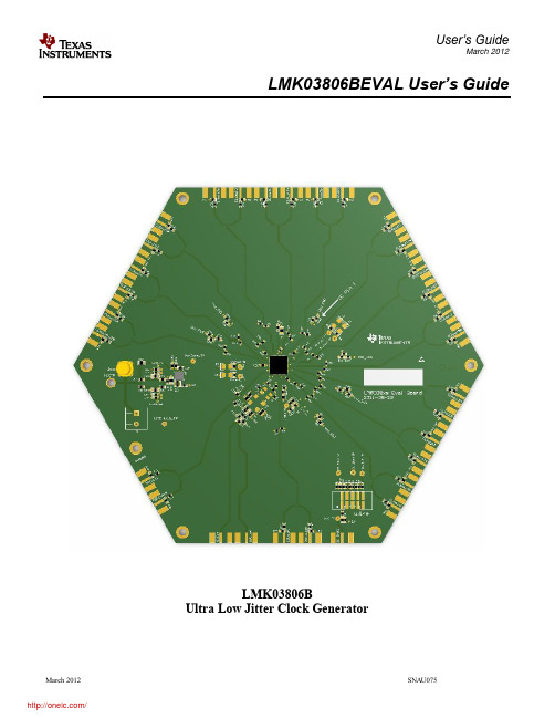 LMK03806BEVALNOPB;中文规格书,Datasheet资料