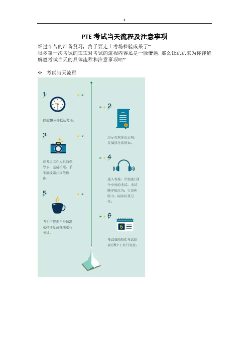 PTE考试当天流程及注意事项