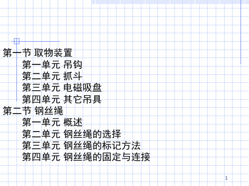 起重机易损零部件的安全技术课堂PPT