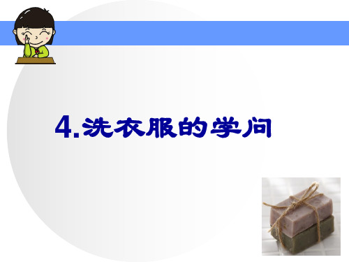 《洗衣服的学问》PPT公开课课件苏教版科学1