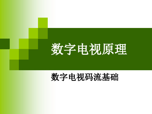 数字电视的码流技术..PPT课件