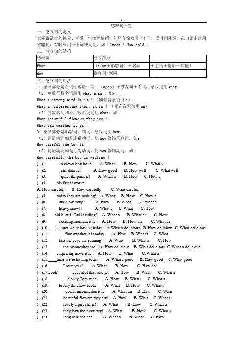 感叹句与反意疑问句