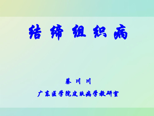 医学精品课件：【皮肤病】结缔组织病