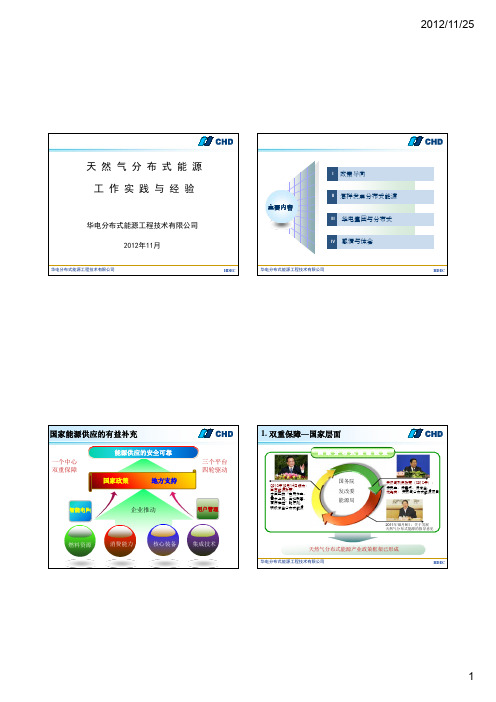 天然气分布式能源工作实践与经验