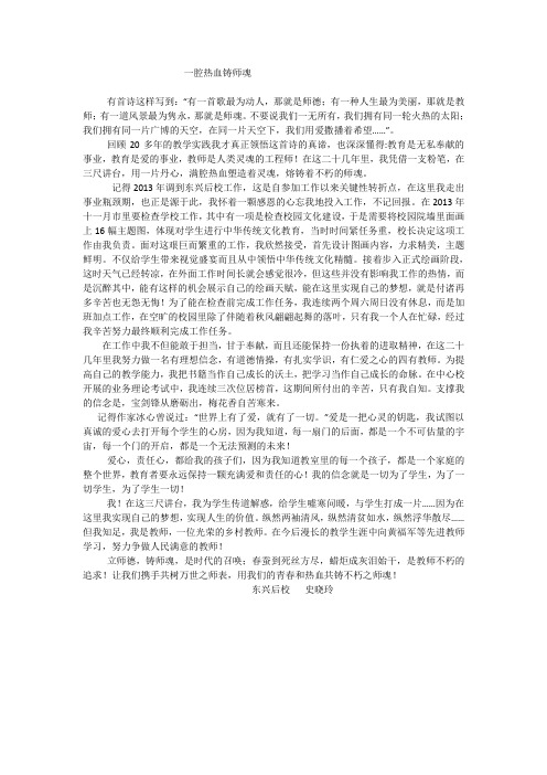 一腔热血铸师魂6