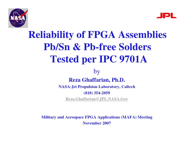 Reliability of FPGA Assemblies-IPC 9701A