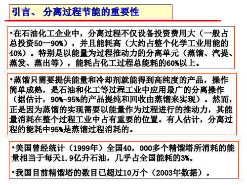 精馏过程的节能优化综合ppt课件