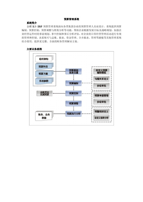 K3预算管理系统介绍