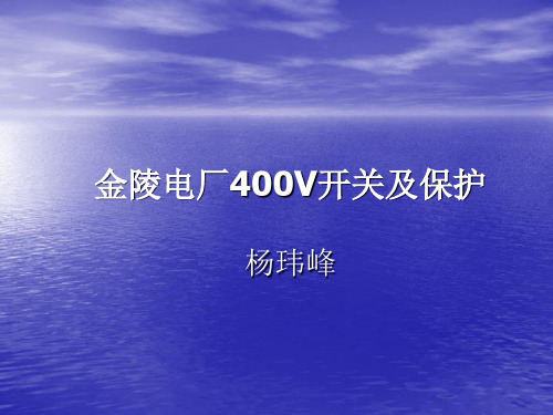 400V开关及保护(杨玮峰)