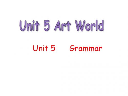 牛津译林版九年级上册英语课件：Unit5 Grammar