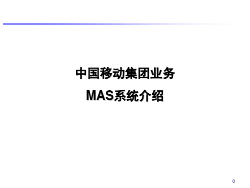 MAS系统介绍