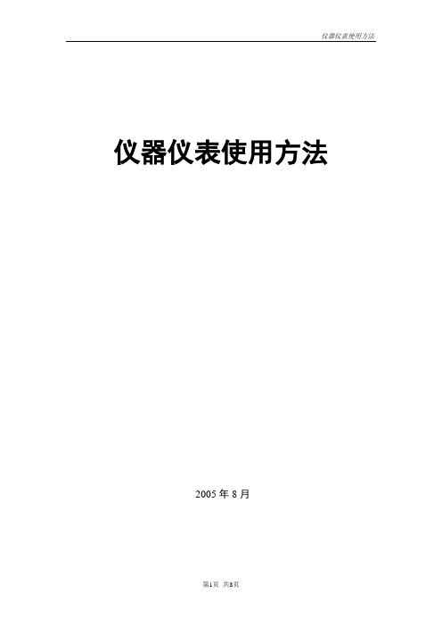 频谱仪、光功等仪器使用方法