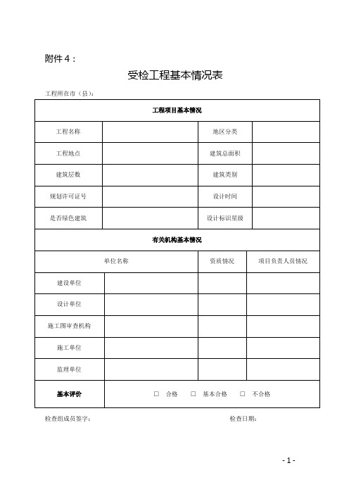 2015年节能专项检查表格