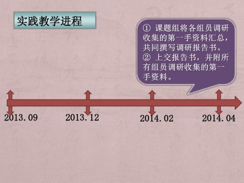 毛概实践报告指导PPT