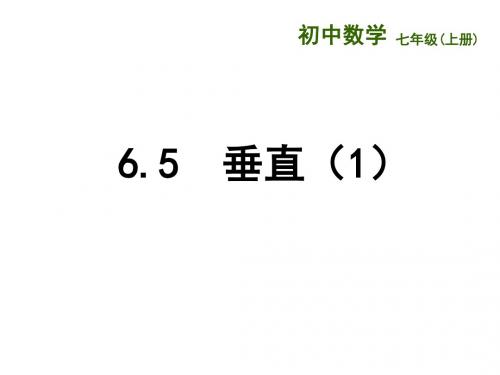 新苏科版七年级数学上册6.5《垂直(1)》精品课件