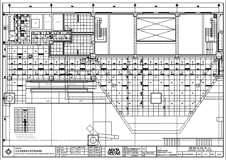 深圳文化中心音乐厅建筑方案文本 平面图 建A-56装