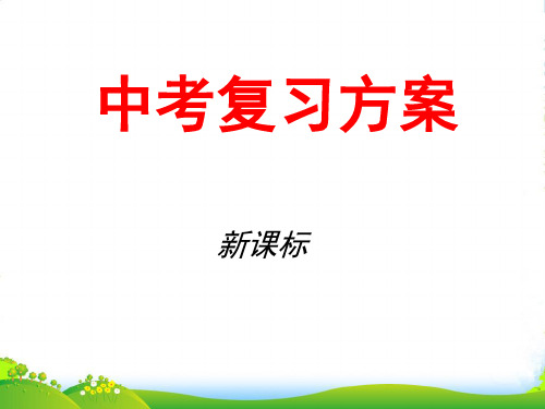 九年级数学《中考复习方案》配套课件 第五单元 三角形 人教