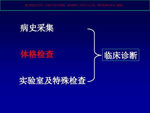 基本检查法和一般检查培训课件