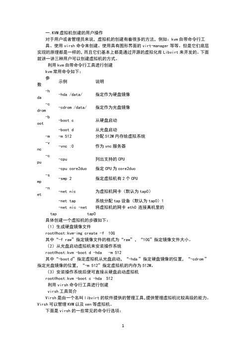 KVM虚拟机创建功能详细讲解