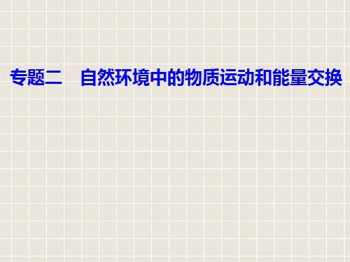 高中地理学业水平测试复习 专题二 自然环境中的物质运动和能量交换 考点5 锋面、低压、高压等天气系统