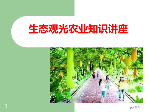 生态观光农业ppt课件