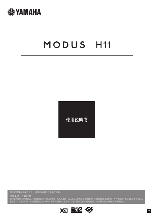 YAMAHA MODUS H11 说明书